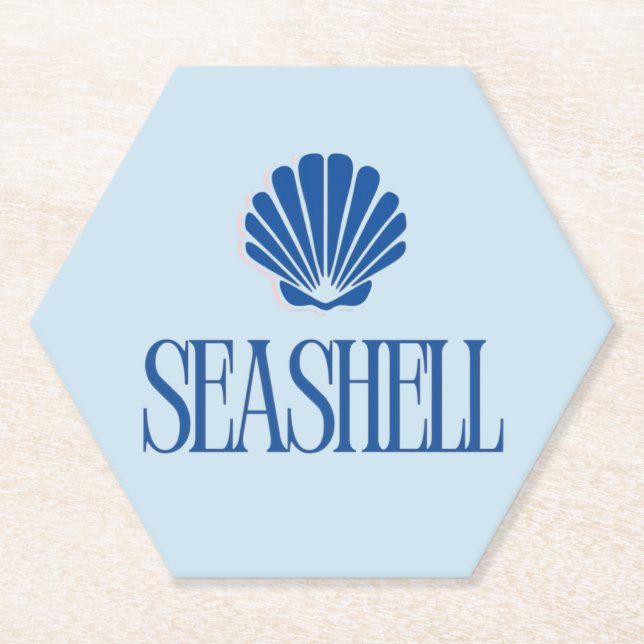 Seashell Paper Coaster (Front)