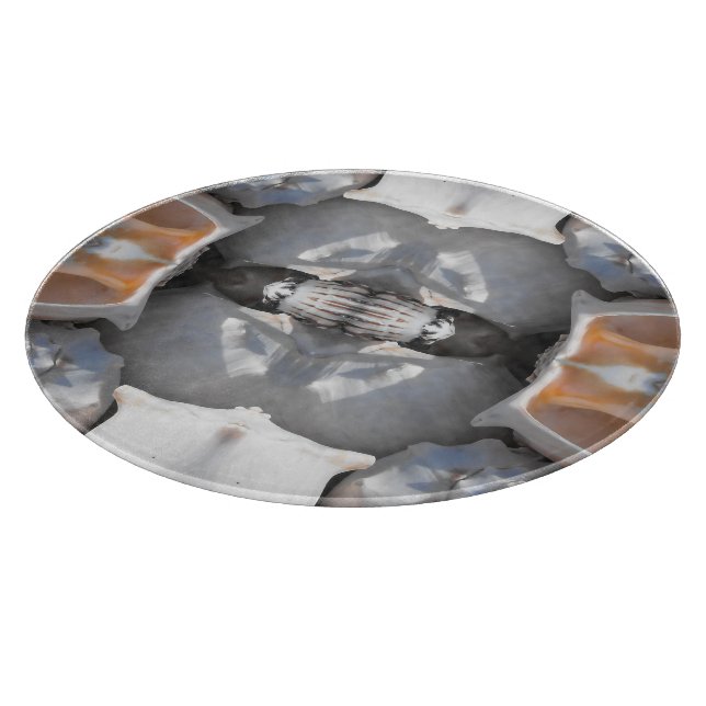 Seashell Pattern Cutting Board (Corner)
