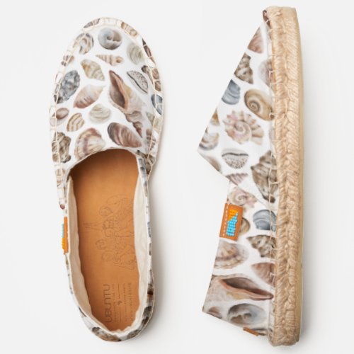 Seashell pattern espadrilles