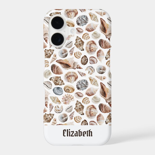 Seashell pattern iphone case (Back)