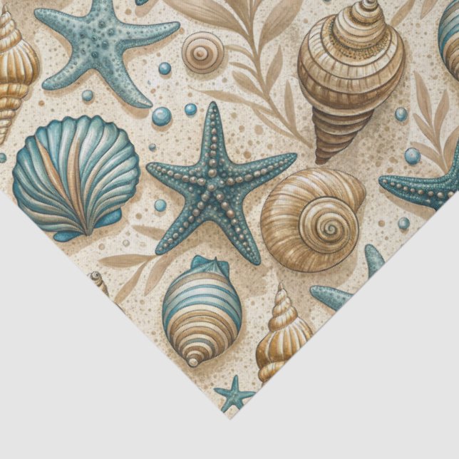 Seashell Pattern Tissue Paper (Detail)