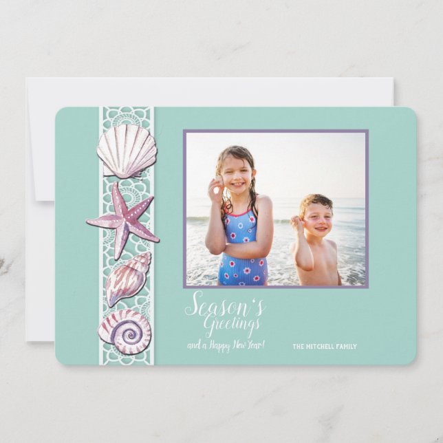 Seashell Photo Card (Front)