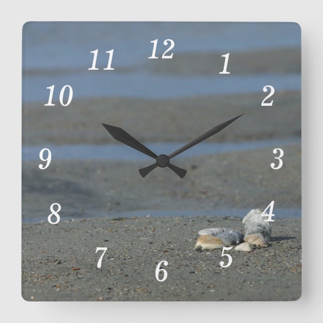 Seashell Pile Wall Clock (Front)