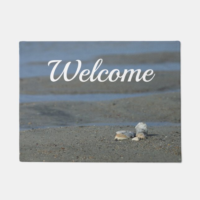 Seashell Pile Welcome Doormat (Front)