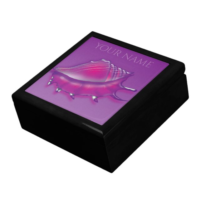 Seashell Purple Gift Box (Side)