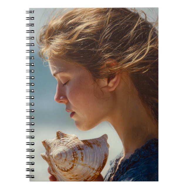 Seashell Reflection Ocean Notebook (Front)