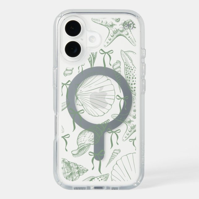 Seashell Ribbons Pattern Speck iPhone Case (Front)