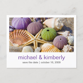 Seashell | Save the Date Announcement Postcard