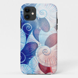 Seashell Scene Pattern iPhone 11 Case