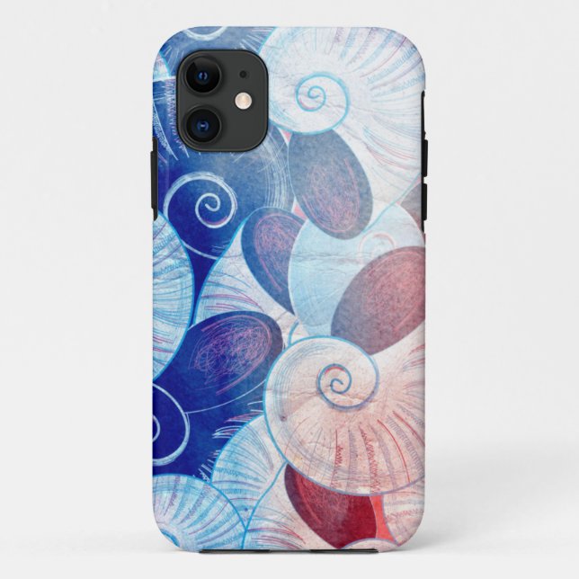 Seashell Scene Pattern Case-Mate iPhone Case (Back)