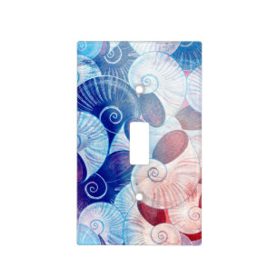 Seashell Scene Pattern Light Switch Cover