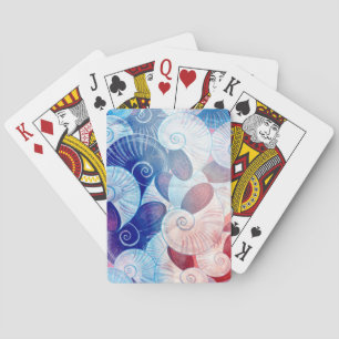Seashell Scene Pattern Poker Cards