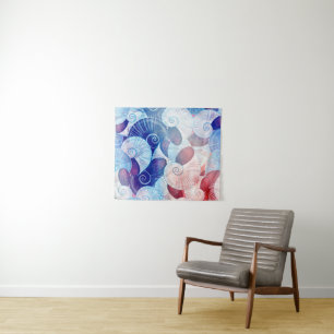 Seashell Scene Pattern Tapestry