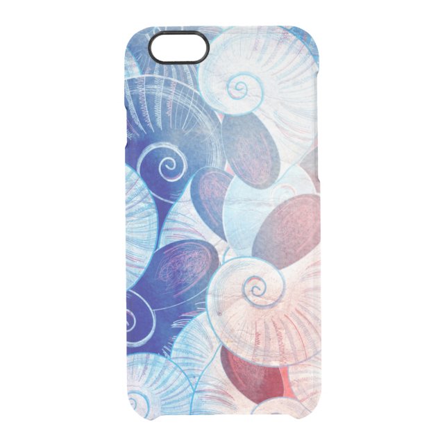 Seashell Scene Pattern Uncommon iPhone Case (Back)