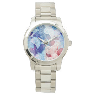 Seashell Scene Pattern Watch