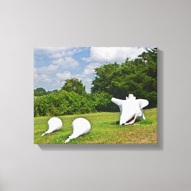 Seashell Sculpture Wrapped Canvas Print (Front)
