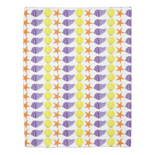 Seashell Sea Shell Ocean Beach Starfish Conch Duvet Cover