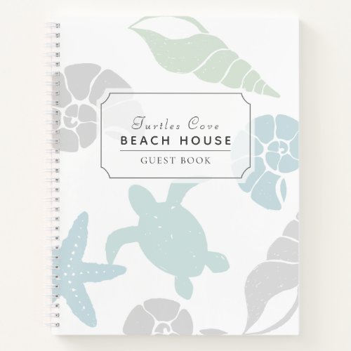 Seashell  Sea Turtle Vacation Rental Guest Book