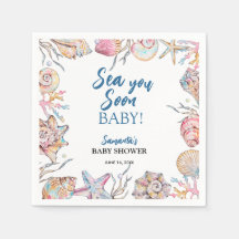 Seashell Sea You Soon Baby Shower