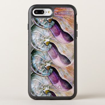 Seashell Silver Rainbow in Watercolors OtterBox Symmetry iPhone 7 Plus Case Seashell Silver Rainbow in Watercolors OtterBox Symmetry iPhone 7 Plus Case