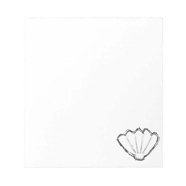 Seashell Sketch Notepad (Front)