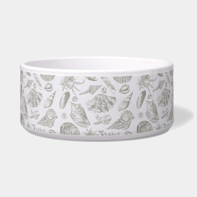 Seashell Soft Antique Art Beach Shells Bowl (Front)