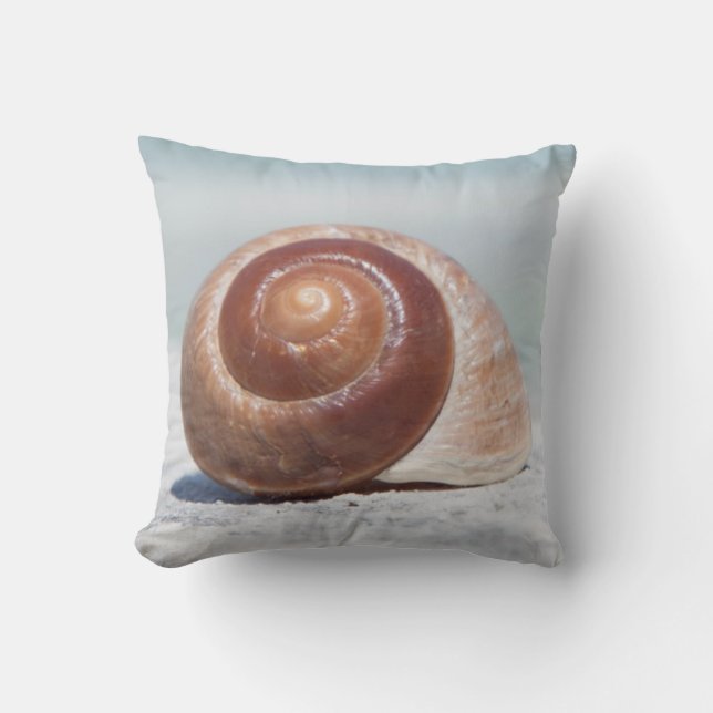 Seashell | St. Petersburg, Florida Throw Pillow (Front)