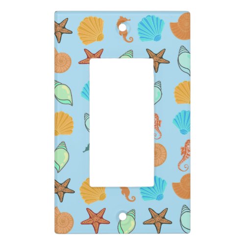 Seashell starfish for several styles light switch cover