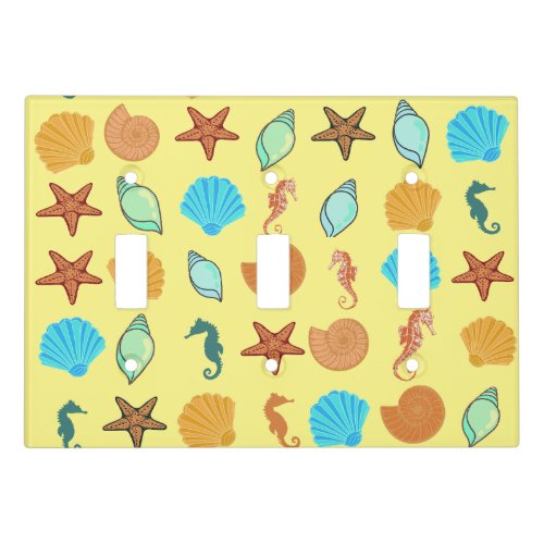 Seashell starfish for several styles light switch cover