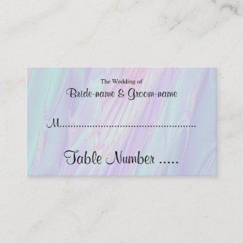 Seashell Style Pattern. Wedding Guest Seating Card by Metarla_Weddings at Zazzle