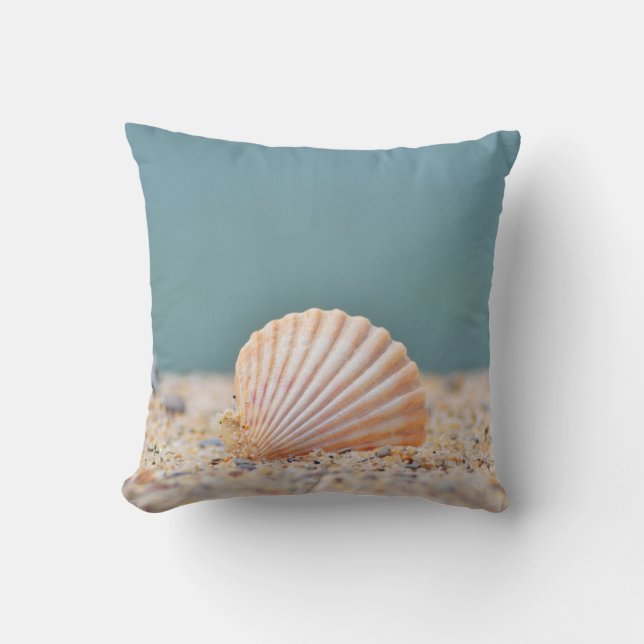 Seashell Throw Pillow (Front)