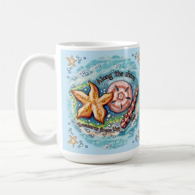 Seashell Treasures  Coffee Mug (Left)