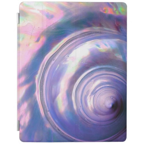 Seashell tropical mother of pearl purple pink iPad smart cover