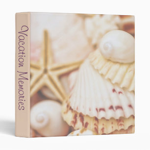 Seashell Vacation Memories 1" Photo Album Binder