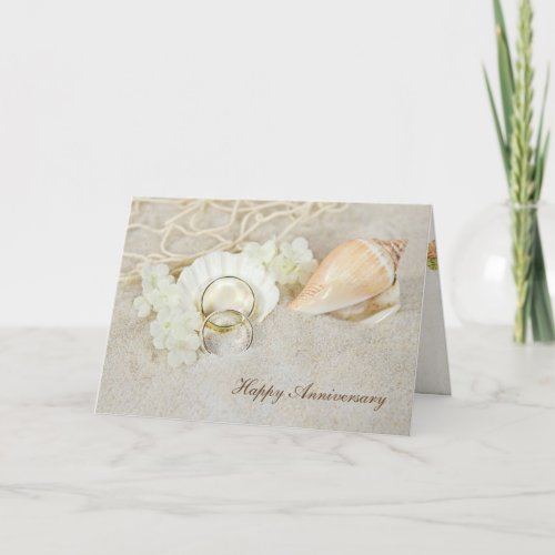 Seashell Wedding Anniversary Card