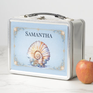 Seashell wedding bridal party goody box favor