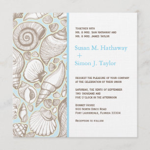 Seashell Wedding Invitation