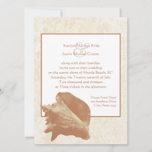 Seashell/ Wedding Invitation