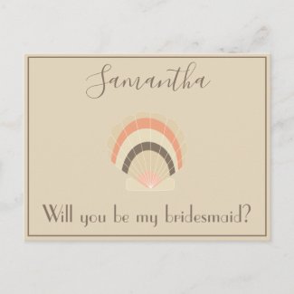 Seashell Will you be my bridesmaid