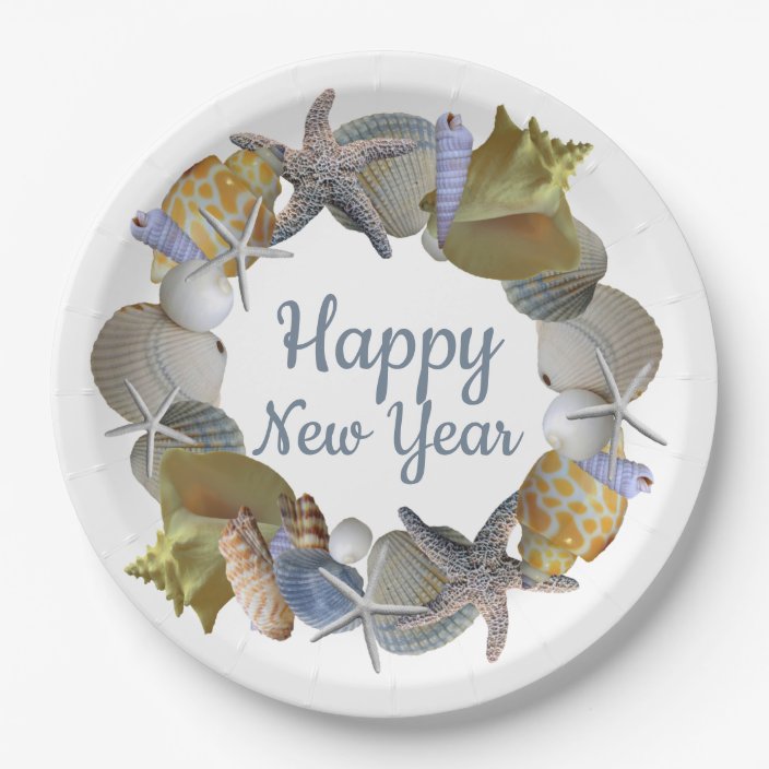 seashell paper plates