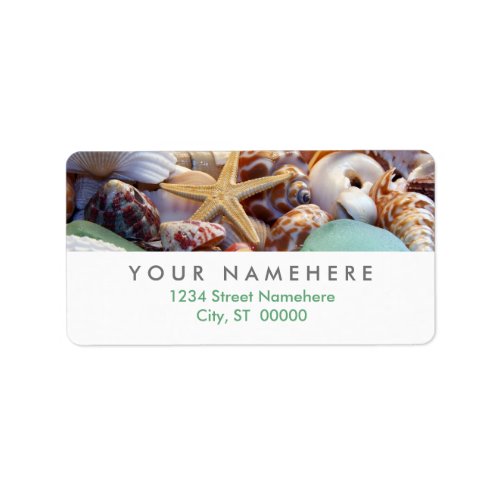 Seashells Address Labels