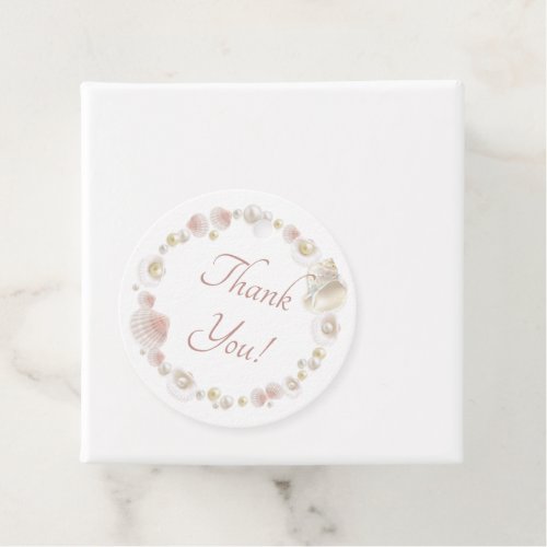 Seashells and Pearls Quinceanera Party Favor Favor Tags