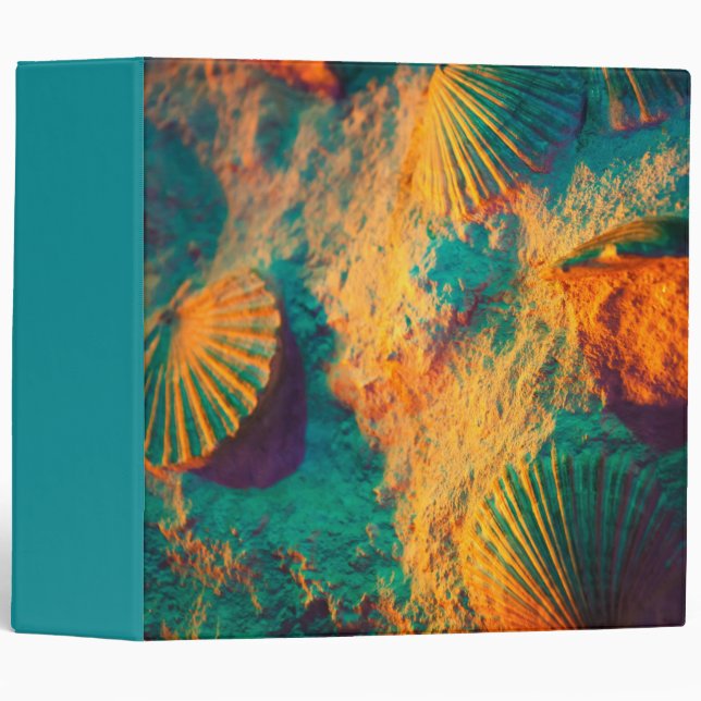 Seashells and Sand 3 Ring Binder (Front/Spine)