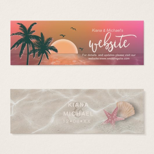 Seashells and Sand Wedding ID582 (Front & Back)
