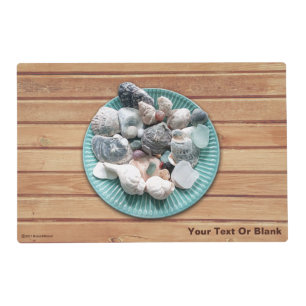 Seashells and Sea Glass Serving Tray Placemat
