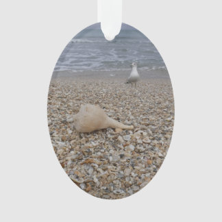 Seashells and Sea Gulls Ornament