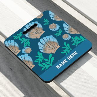 Seashells and Seaweed Personalized Name