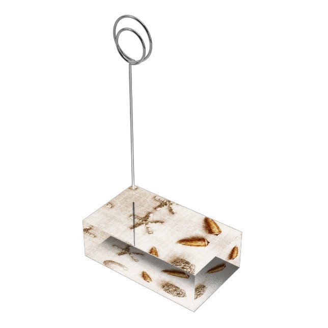 seashells and starfish - ocean beach theme table number holder (Corner)