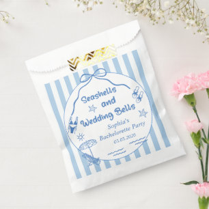 Seashells and Wedding Bells Bachelorette Party Favor Bag