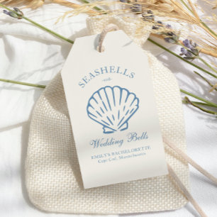 Seashells and Wedding Bells Bachelorette Party Gift Tags